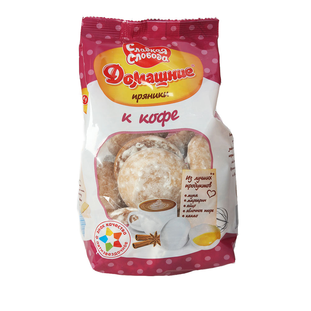 Пряники Сладкая Слобода Домашние к кофе / 350г*10шт.