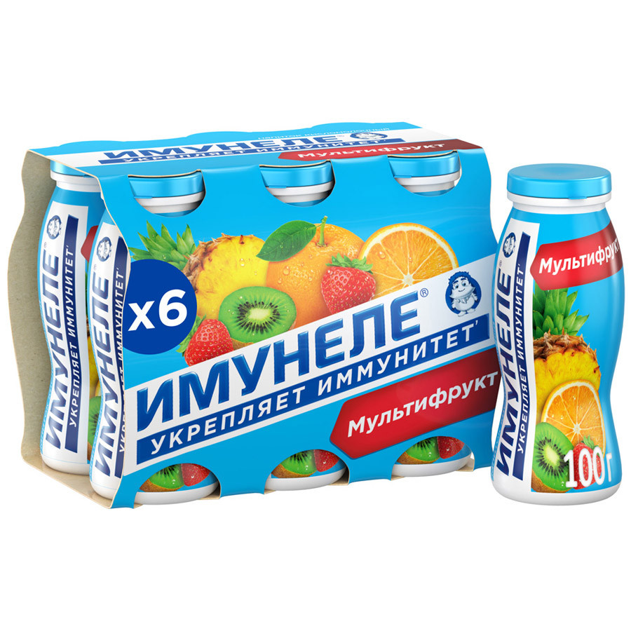 Напиток Имунеле NEO мультифрукт 1,2 % 100гр (24шт) СТ