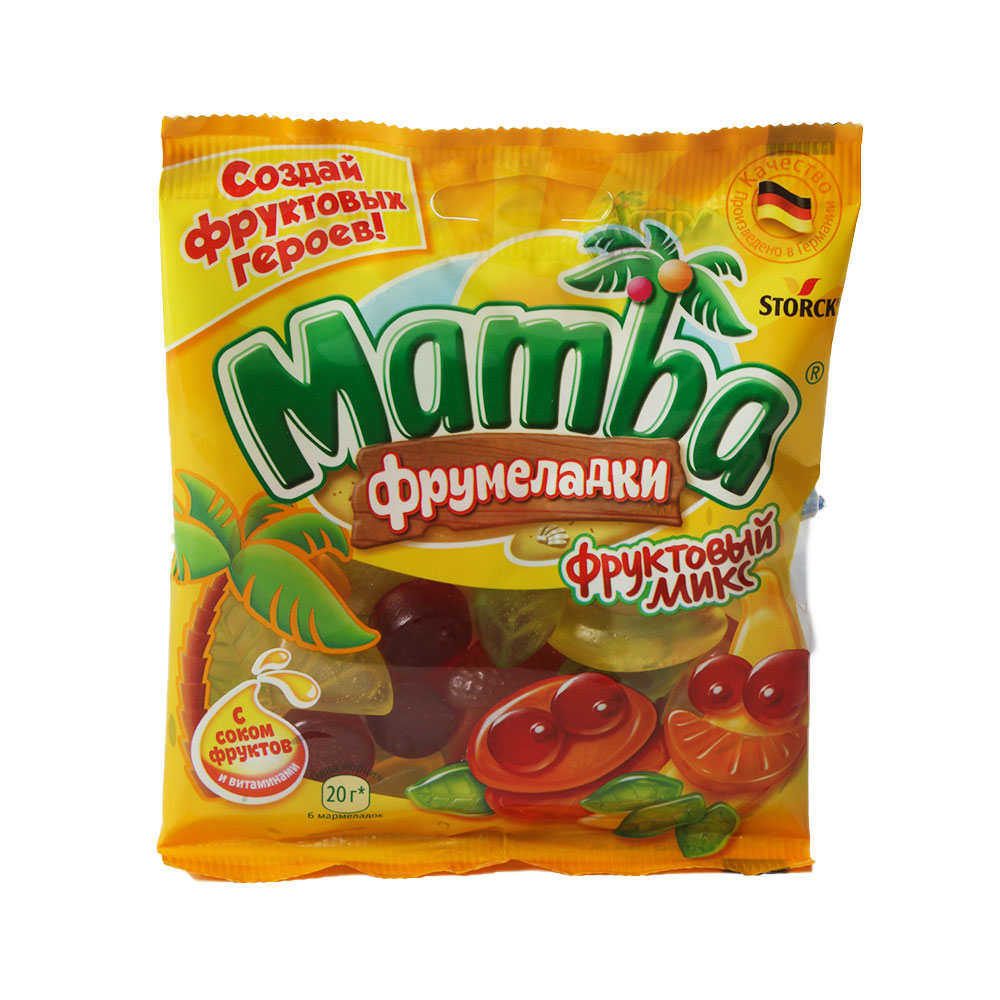 Мармелад жевательный Mamba Фруктовый микс, 72г