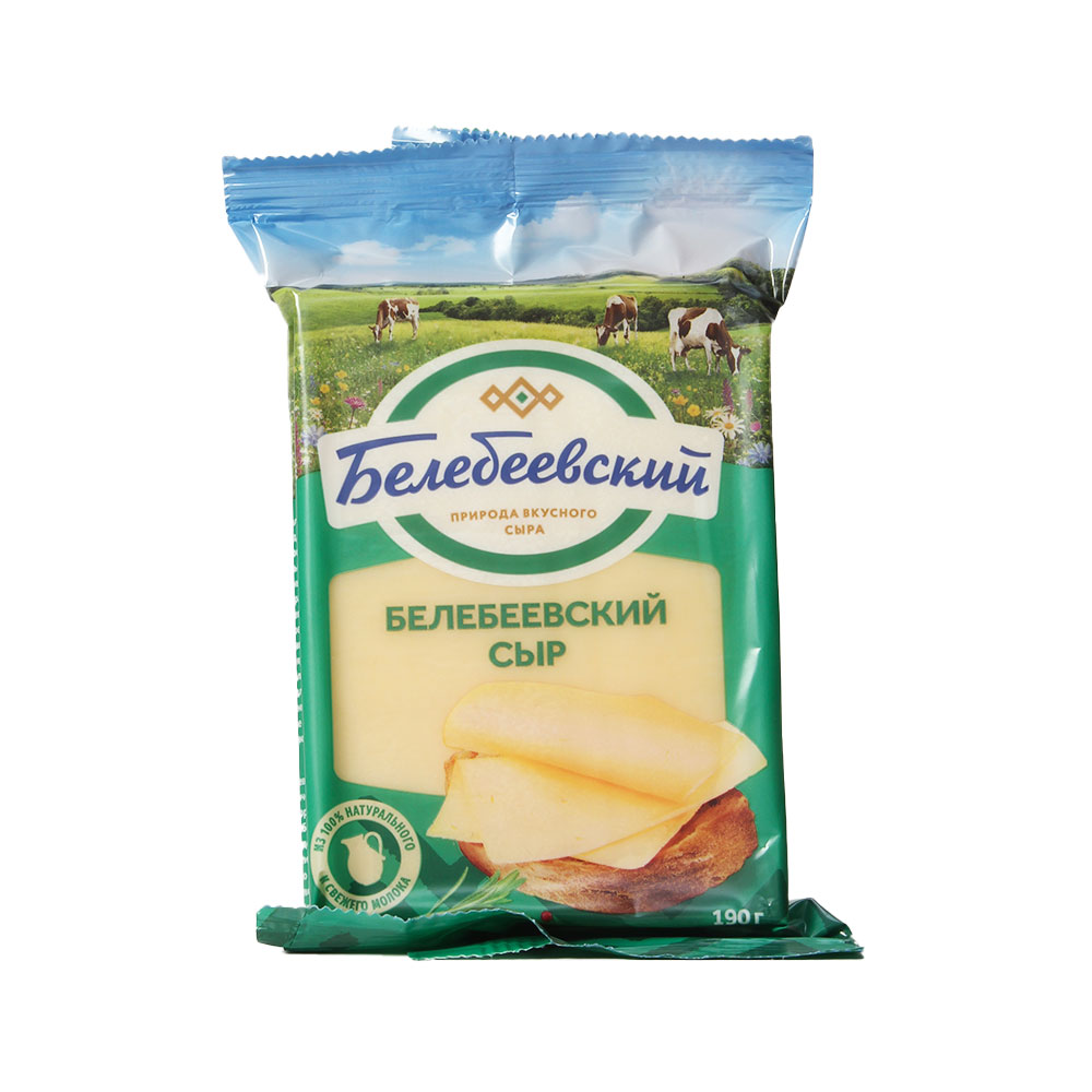 Сыр Белебеевский Белебеевский 45 % фасованный 190 гр ф.п.