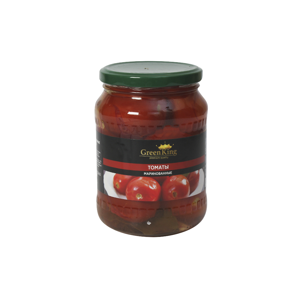 Томаты маринованные первый сорт ГОСТ с/б 680гр ТМ Green King