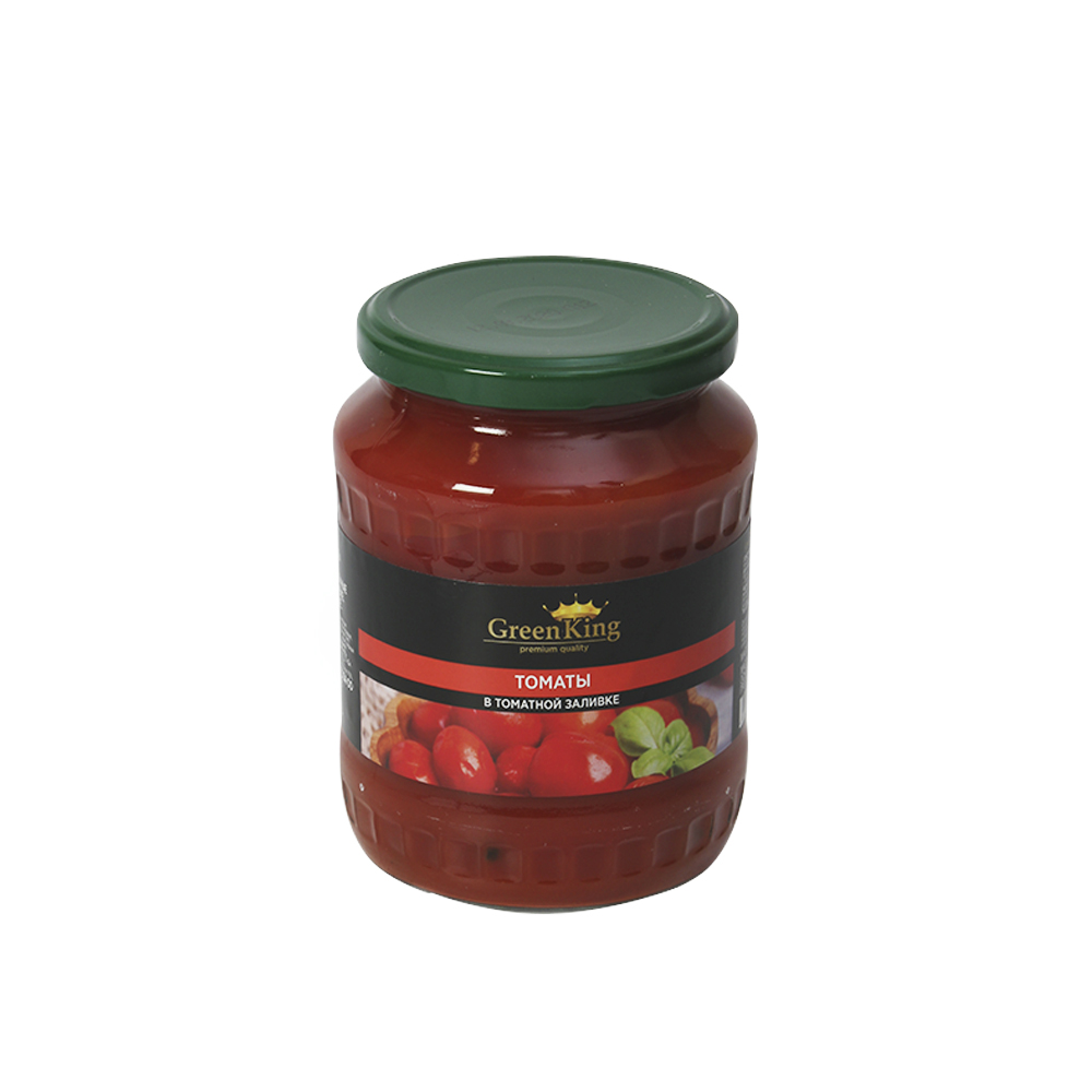 Томаты в томатной заливке ГОСТ с/б 680гр ТМ Green King