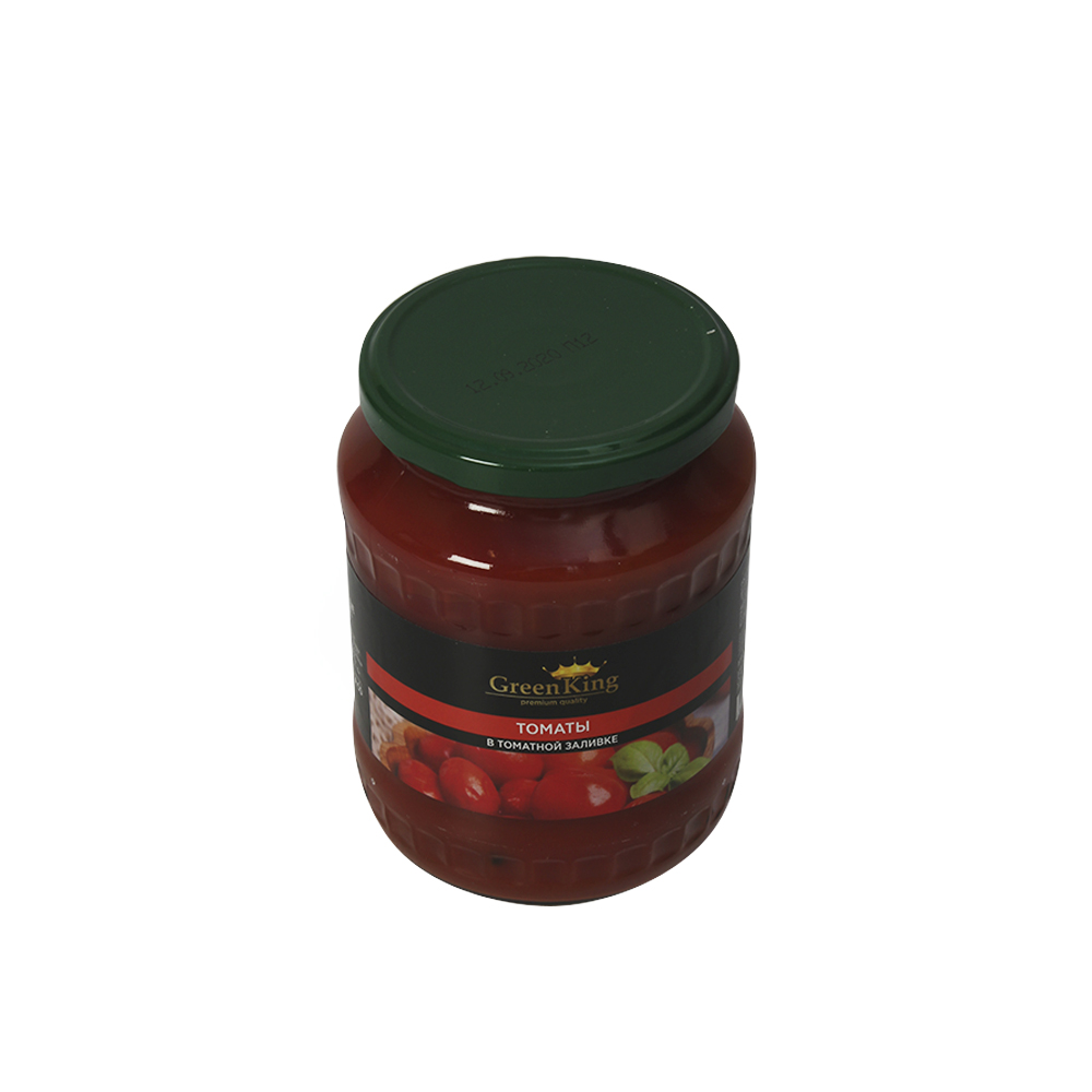 Томаты в томатной заливке ГОСТ с/б 680гр ТМ Green King