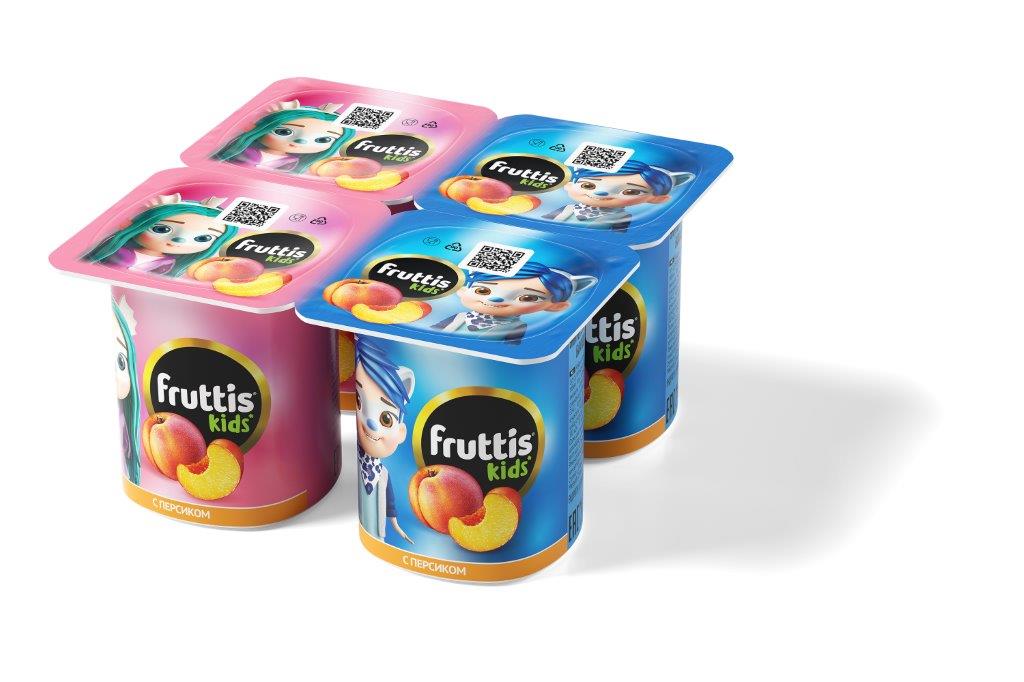 Йогуртный продукт Fruttis Kids 2,5% Персик, 110г