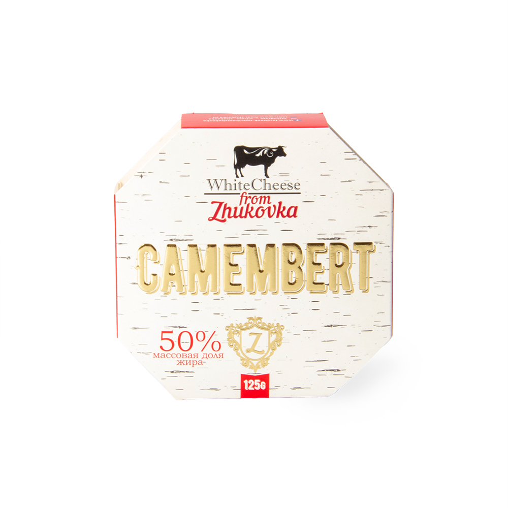 Сыр White Cheese from Zhukovka Камамбер 50% картон 125 гр