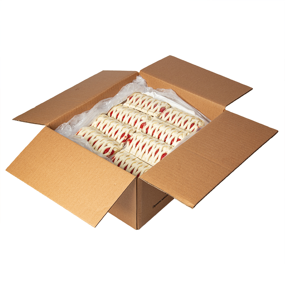 Слойка с клубнично-творожной начинкой Хорека