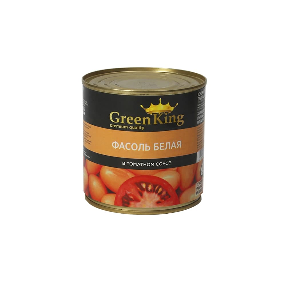 Фасоль белая в т/с 400гр Green King (сухой вес 220гр)