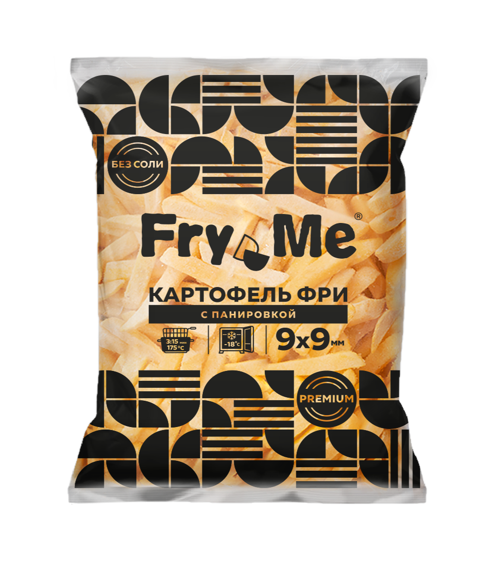 Картофель фри Fry Me Expert FMS9 с панировкой 9х9мм 2,5 кг (5 шт)