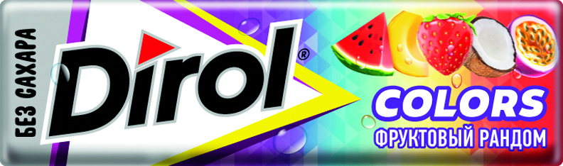 Жев. резинка Дирол б/с Фруктовый рандом 24х30х13,6г