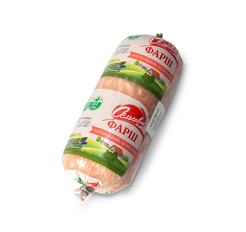 Фарш Натуральный из мяса индейки зам. 500 гр. Сельсовет