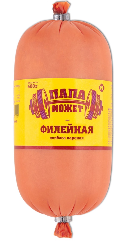 Колбаса вареная Папа Может Филейная п/о 0,4 кг