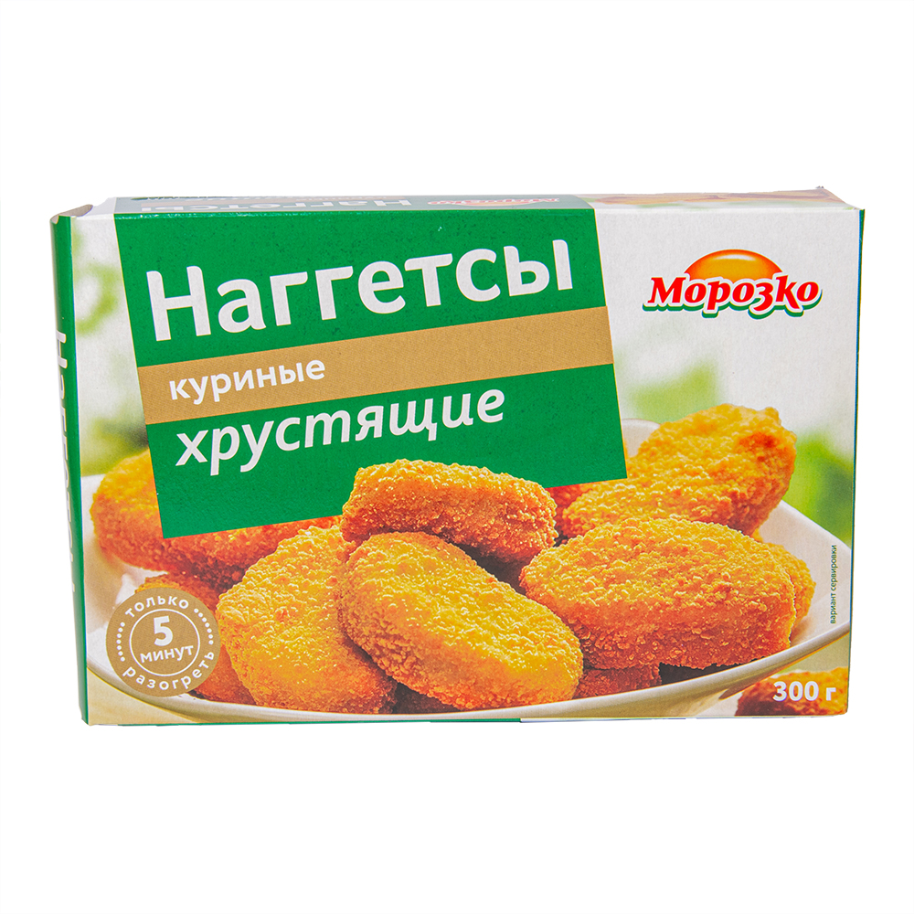 Наггетсы куриные хрустящие "Морозко" 300гр/12шт