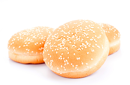 Булочка для гамбургера с кунжутом 100мм 55 гр. (48 шт) зам.