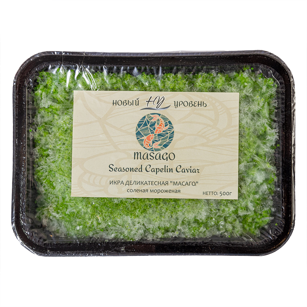 Икра масаго зелёная "Новый Уровень" (ГФ), 500 г