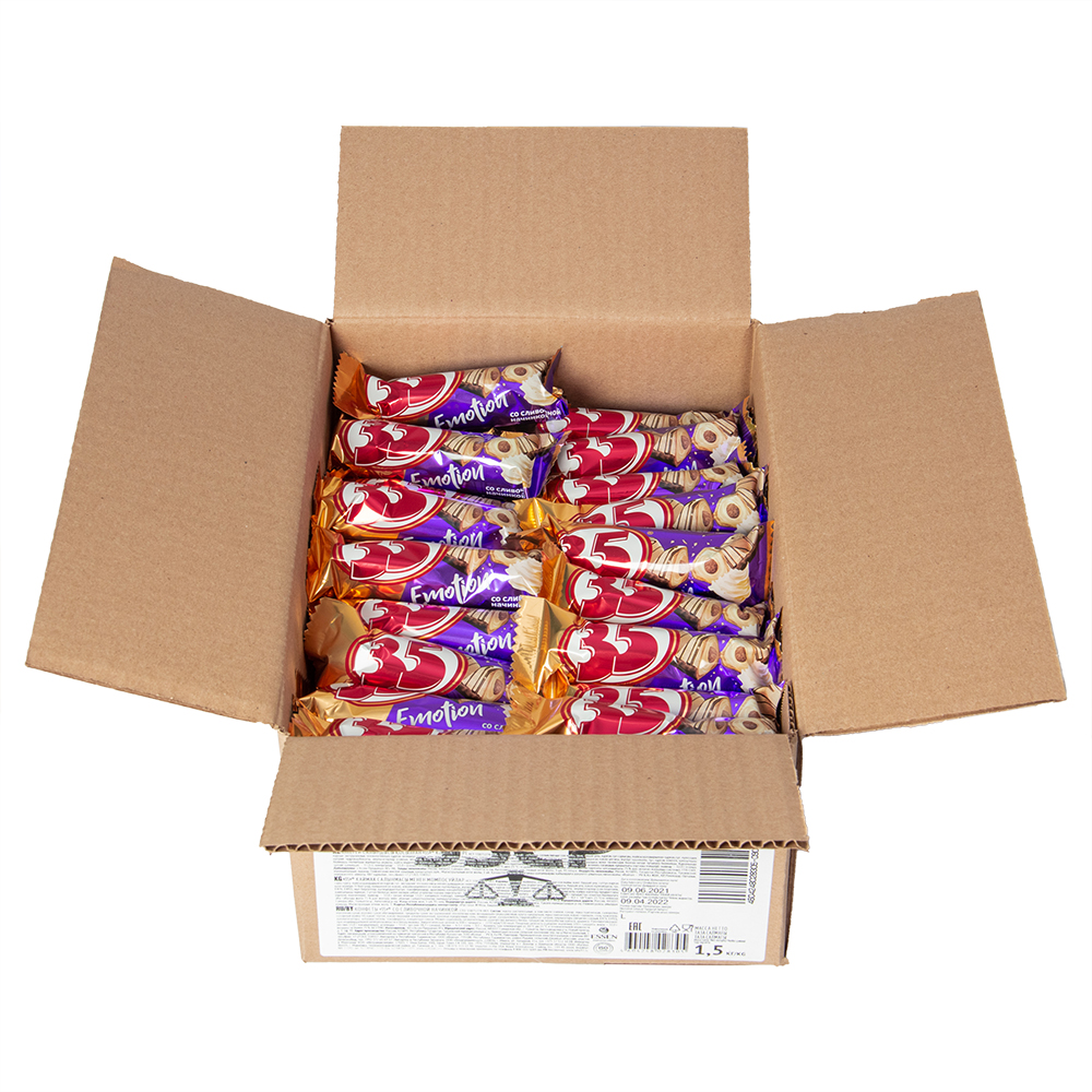 Конфеты ЭССЕН 35 слив.начинка кор. 1,5кг