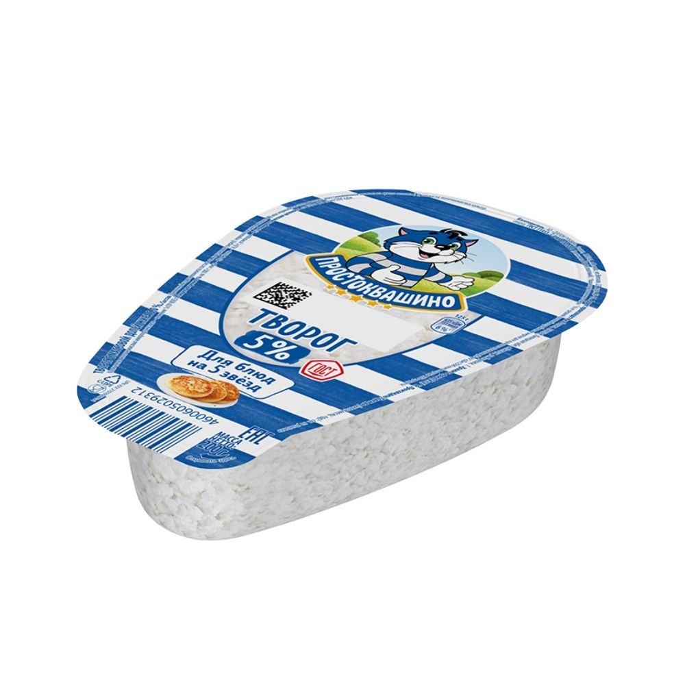 ПРОСТОКВАШИНО ТВОРОГ 5% ОБРАМ 200г (6)