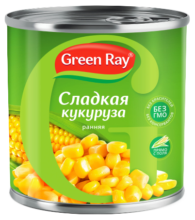 Кукуруза Green Ray ПРЕМИУМ с ключом 425гр*12