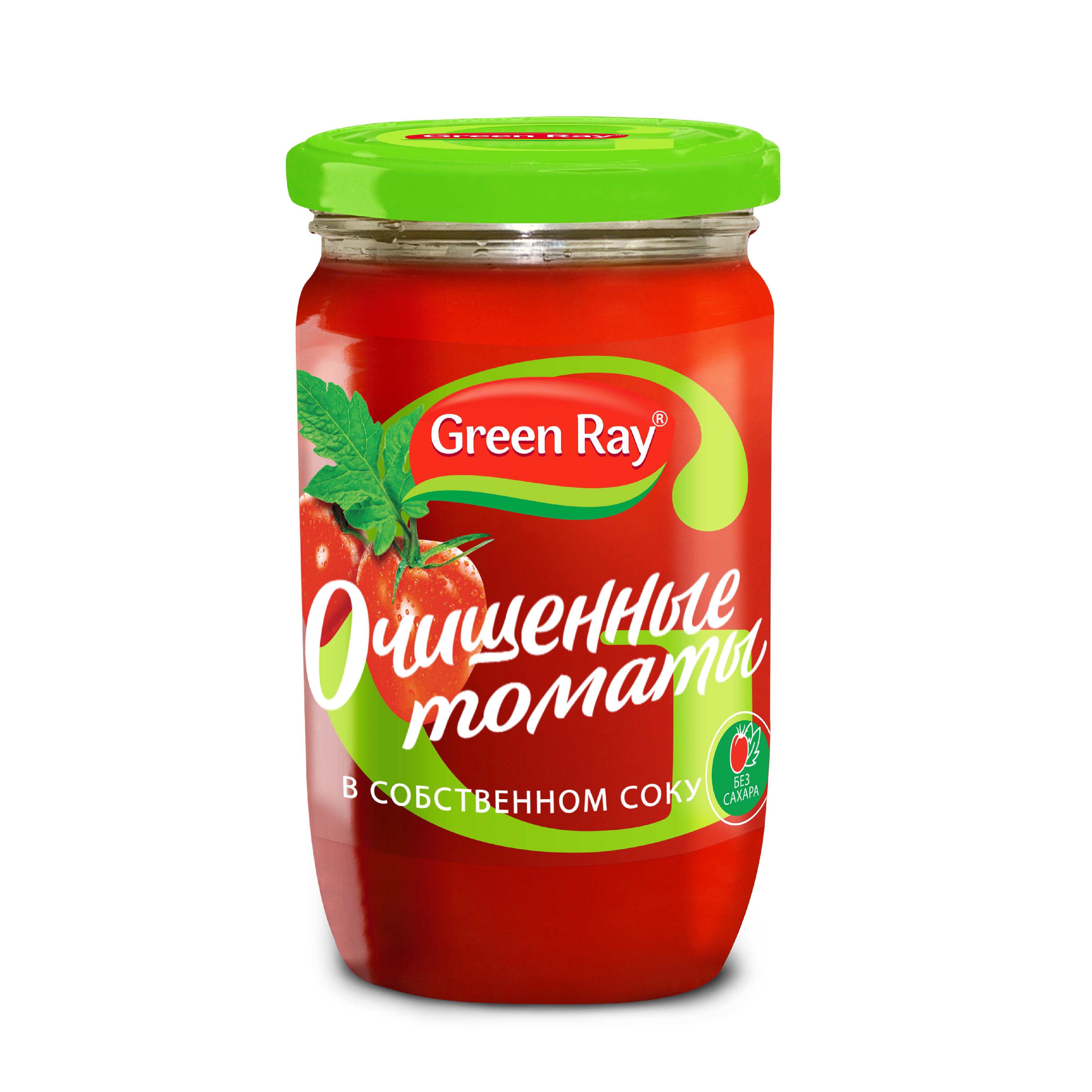 Томаты Green Ray очищенные в собственном соку 720 мл * 8