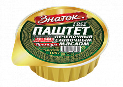 Паштет Со Сливочным маслом Премиум ЗНАТОК ГОСТ 100гр/20 (ламистер)