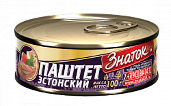 Паштет Эстонский ЗНАТОК ГОСТ 100гр/24 (ключ)