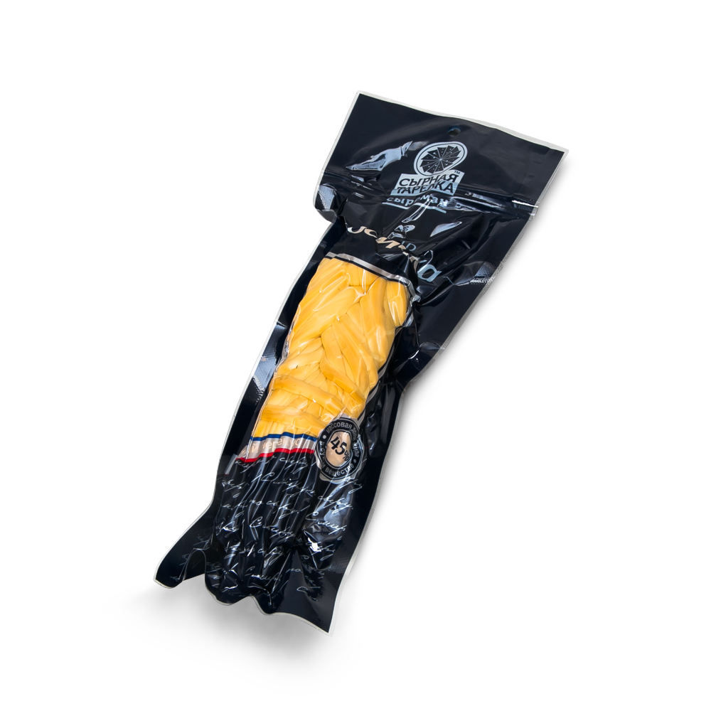 Сыр Сырная тарелка Косичка копченый в/у 150г