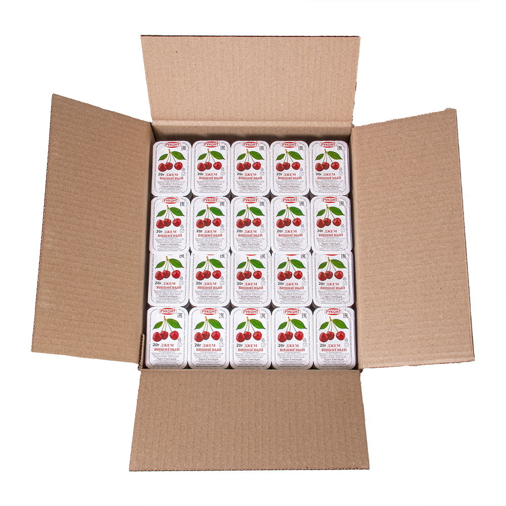 Джем вишневый порционный 20гр *140шт (отгружать коробками)