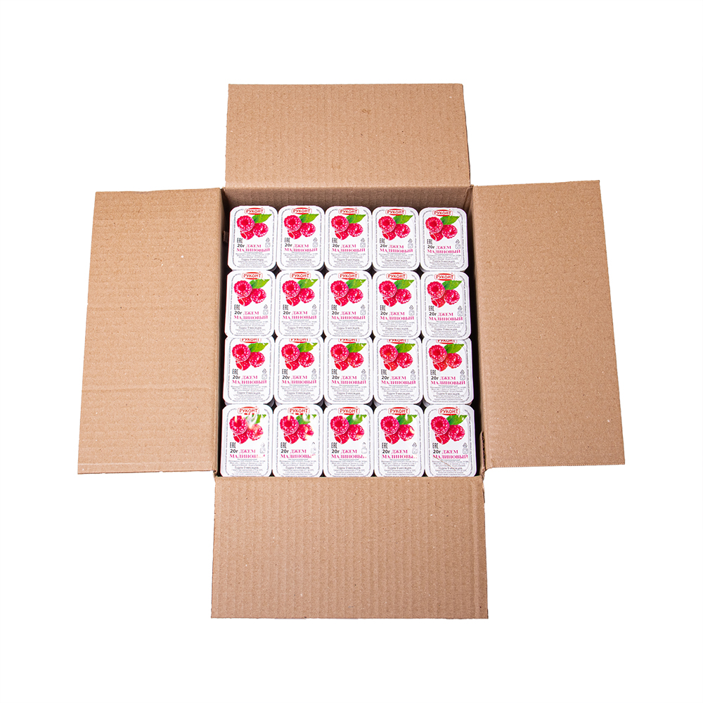 Джем малиновый порционный 20гр *140шт (отгружать коробками)
