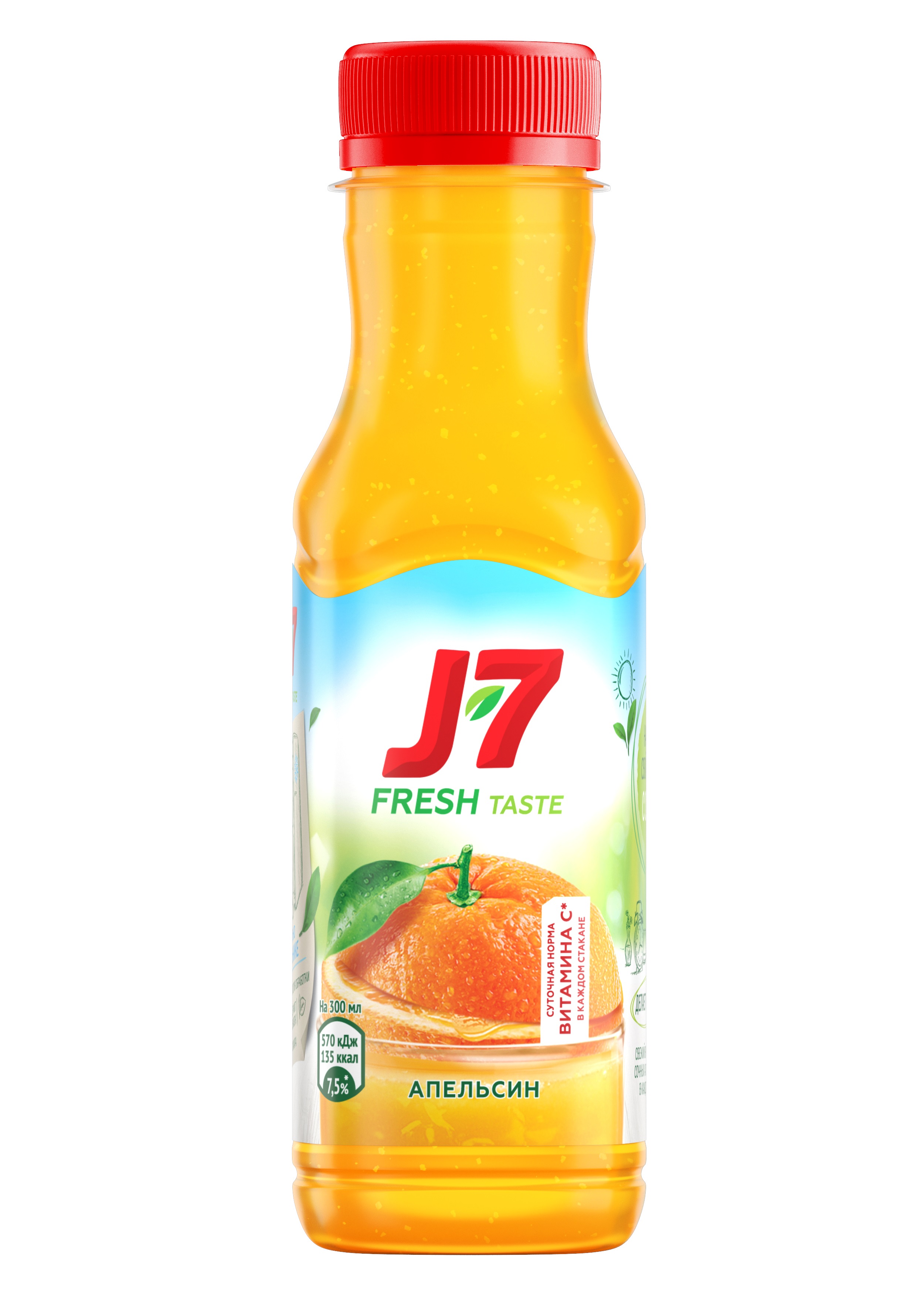 Сок J7 0,3л апельсин с мякотью ПЭТ