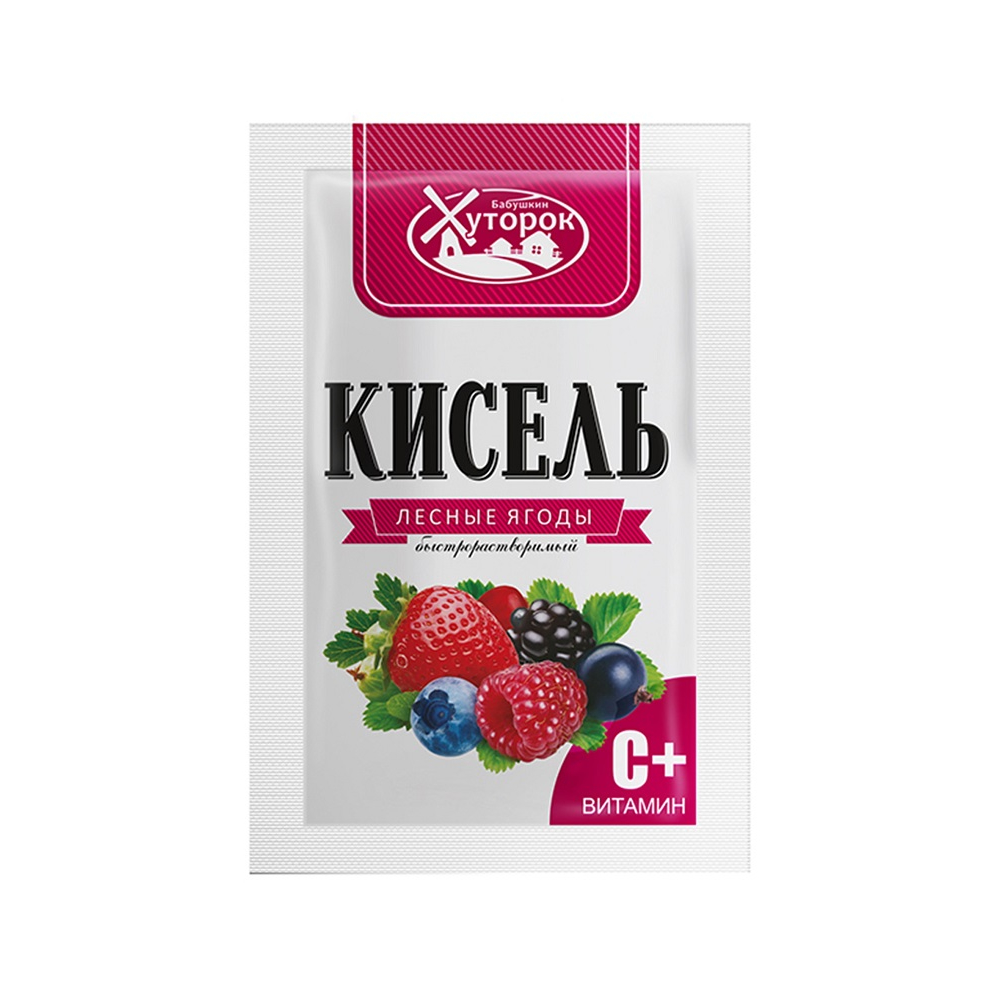 БАБУШКИН ХУТОРОК Кисель Лесные ягоды 30г *50 саше-пакет