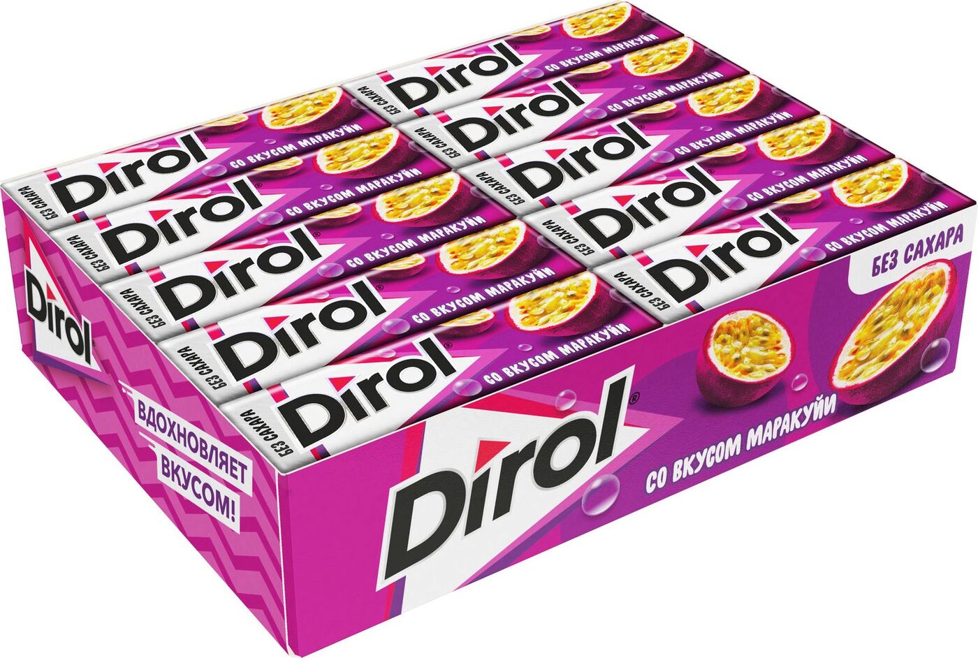 Жевательная резинка Dirol Маракуйя 13,6г