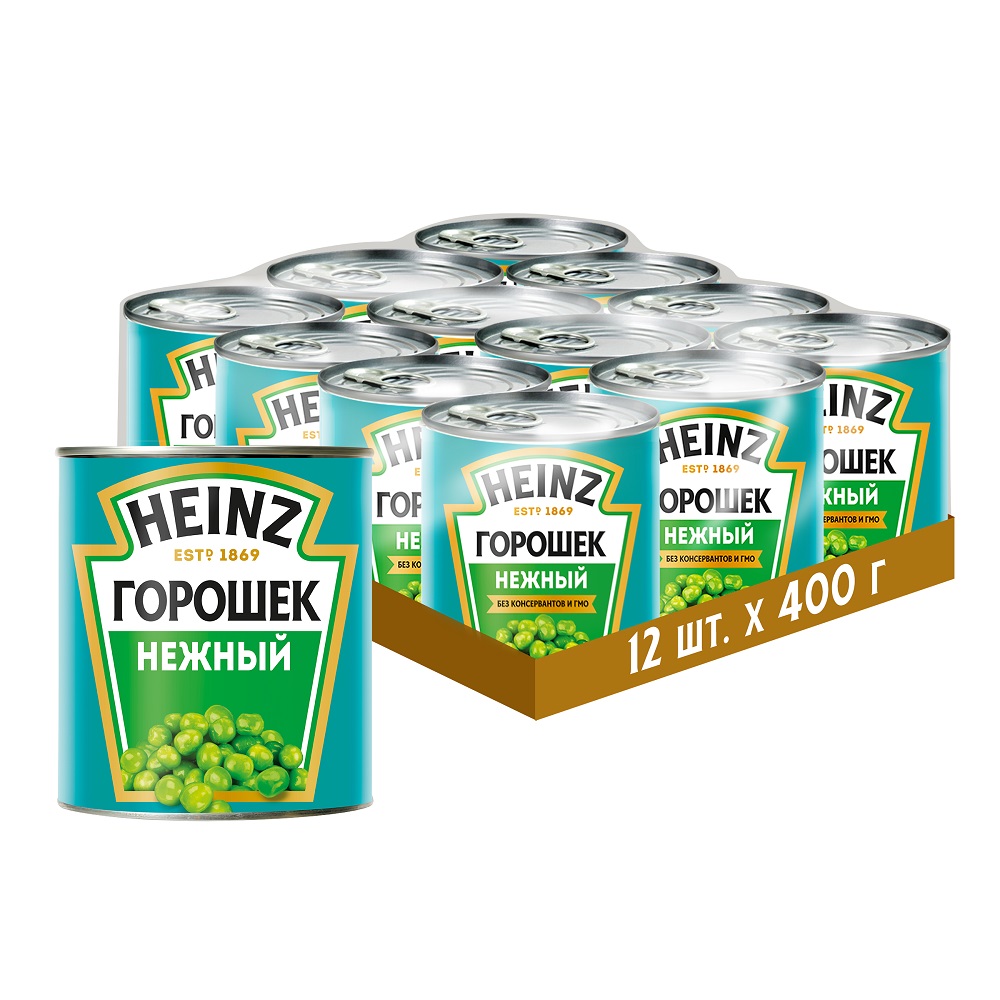 Heinz Горошек зеленый консервированный, 400г