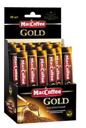 MACCOFEE Кофе натуральный растворимый сублимированный Голд 2г*30*12