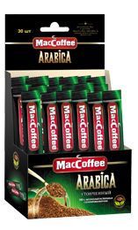 MACCOFEE Кофе натуральный растворимый сублимированный Арабика 2г*30*12