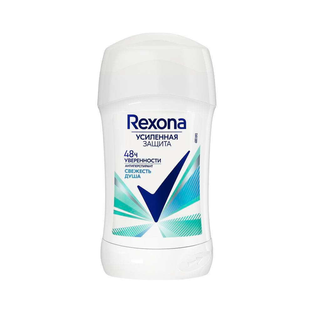 Rexona антиперспирант-карандаш женский свежесть душа, защита от пота и запаха на 48 часов, 40 мл