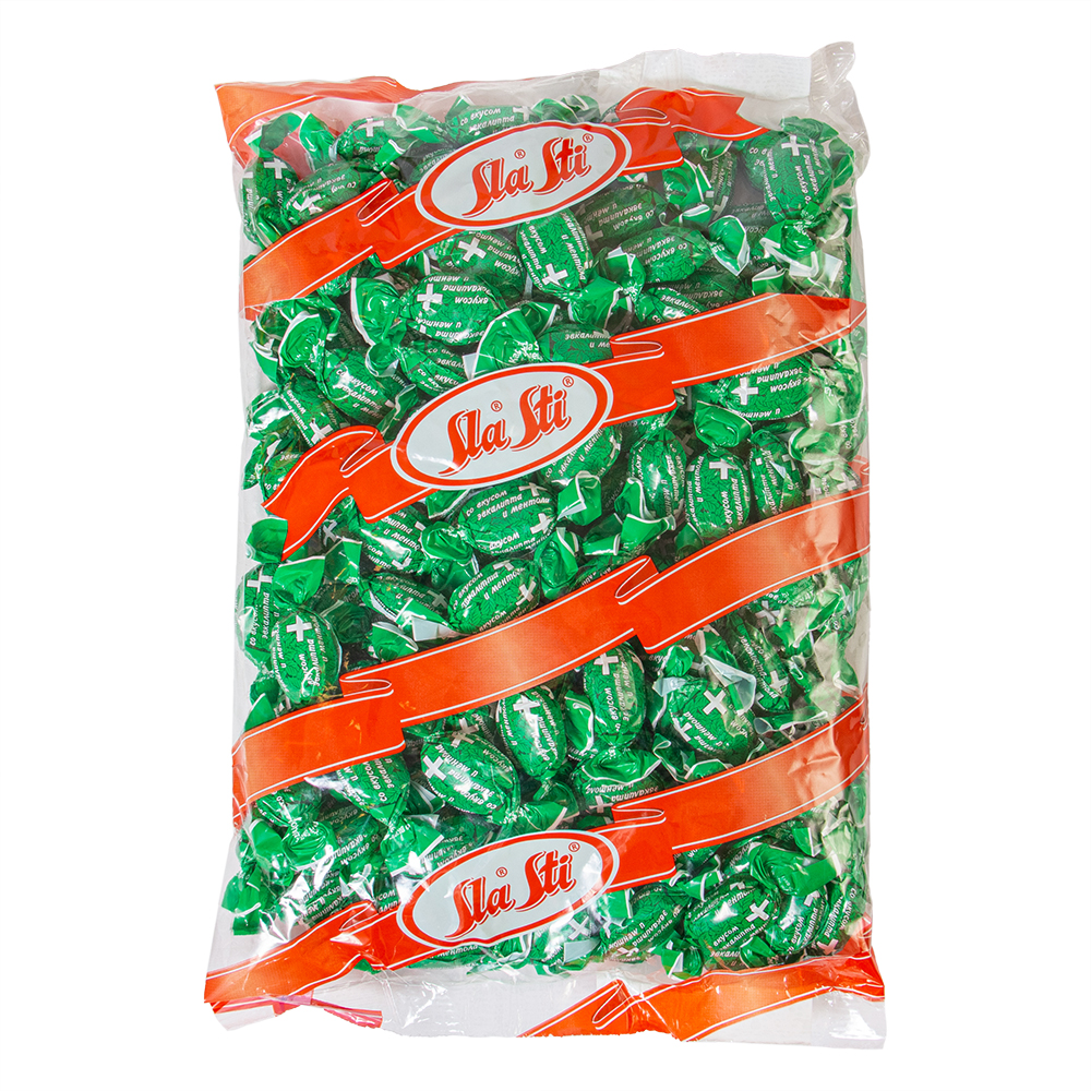 Карамель Sla Sti со вкусом эвкалипта и ментола 1 кг