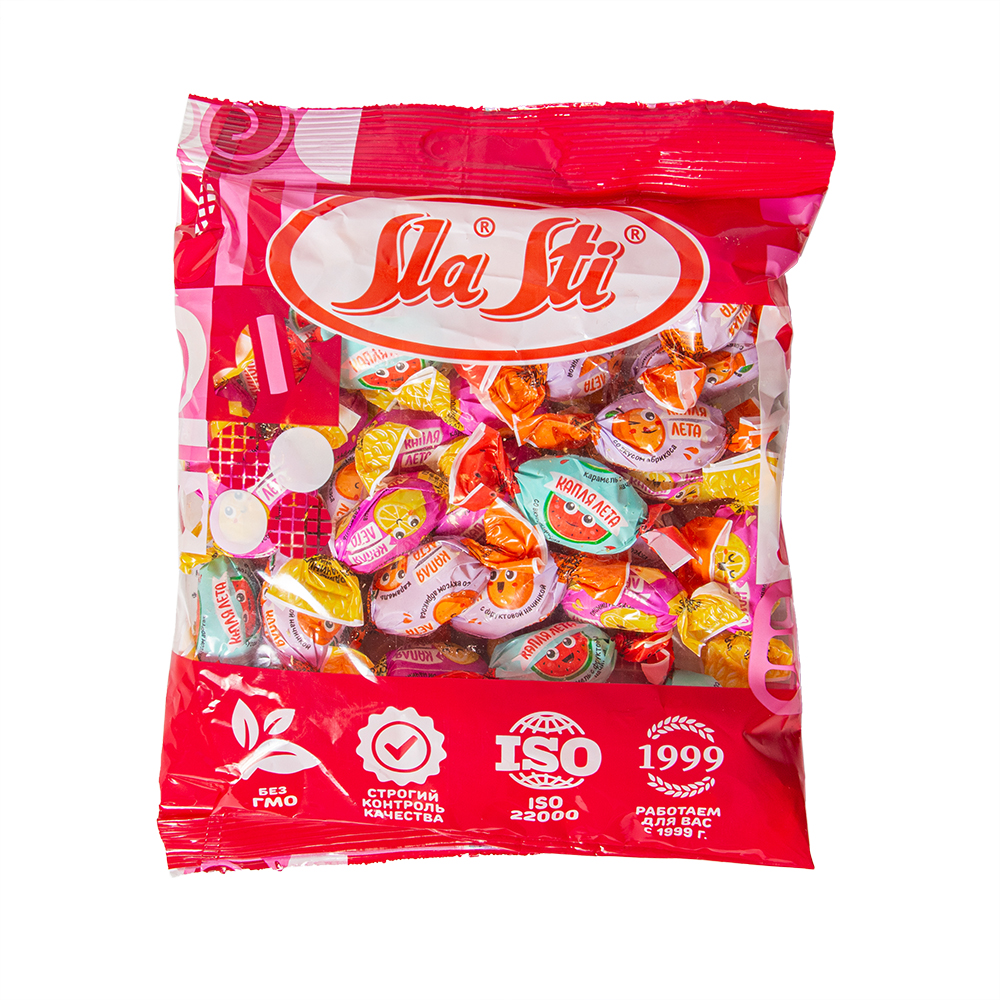 Мини-карамель Sla Sti с начинкой Микс 250 г