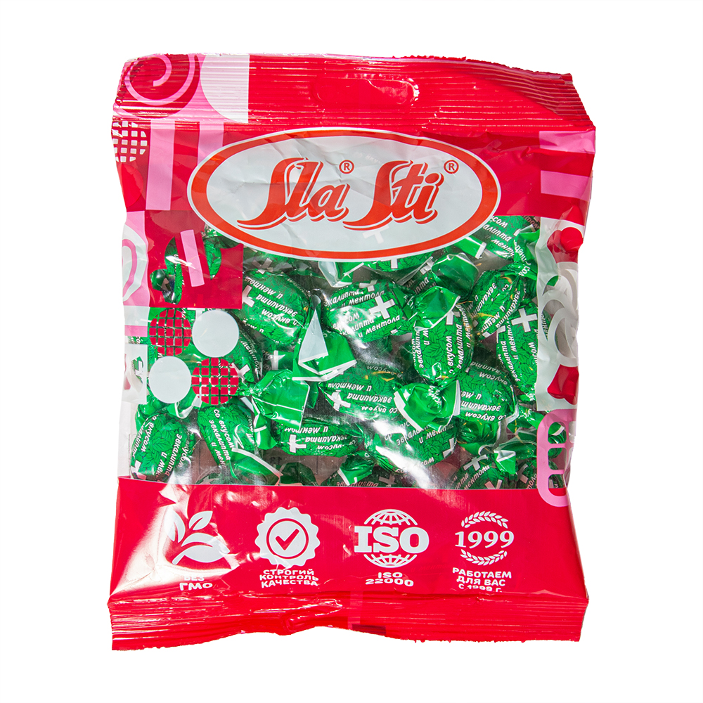 Карамель Sla Sti со вкусом эвкалипта и ментола 200г