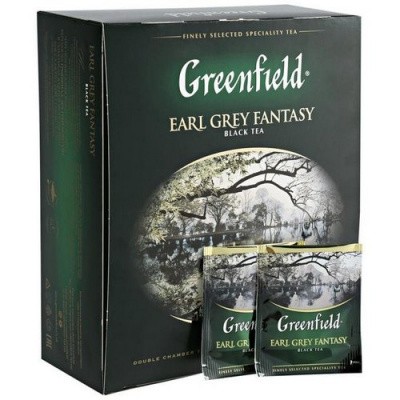 Чай черный Greenfield Earl Grey Fantasy, (2гх100п)*9
