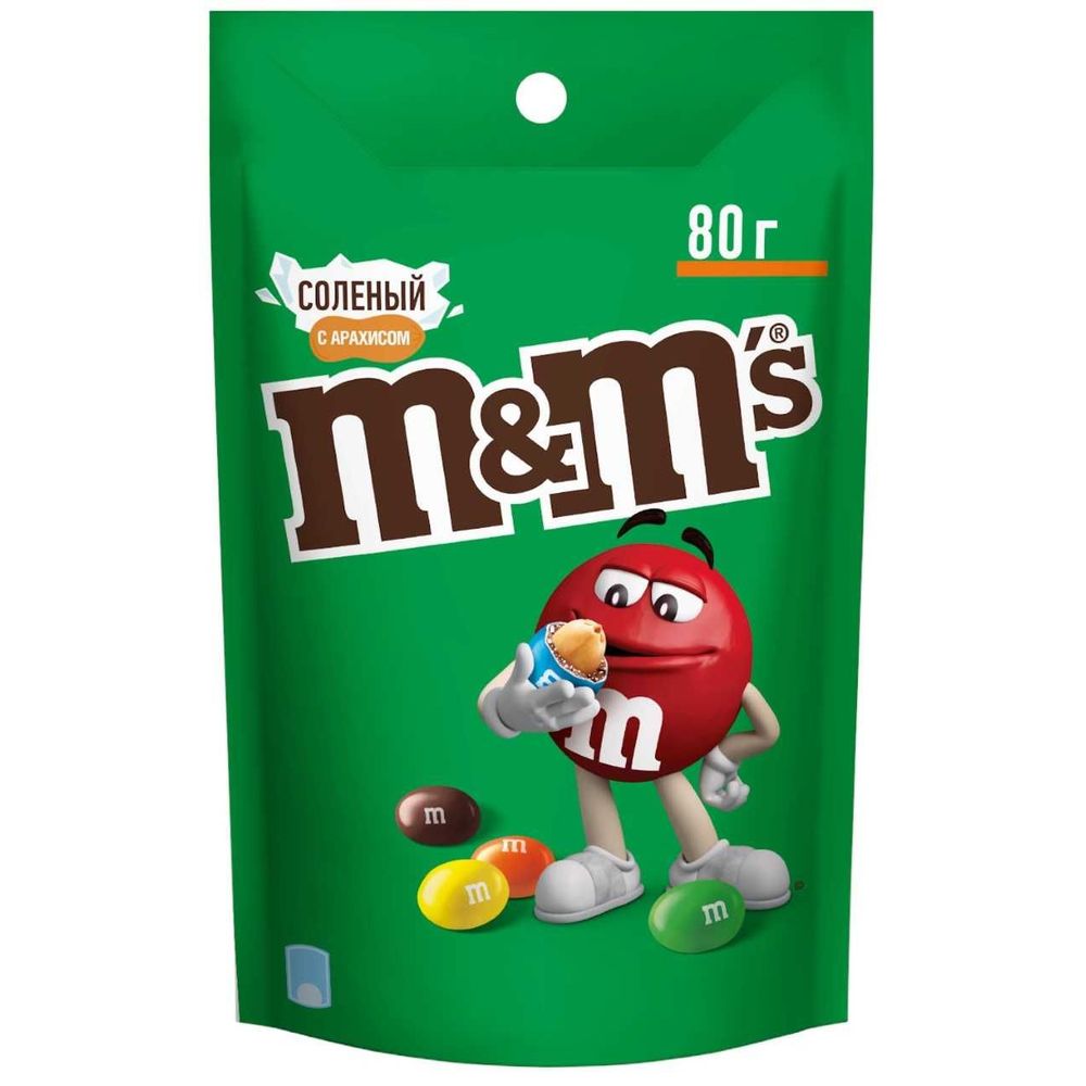 Драже M&M's с соленым арахисом 80г