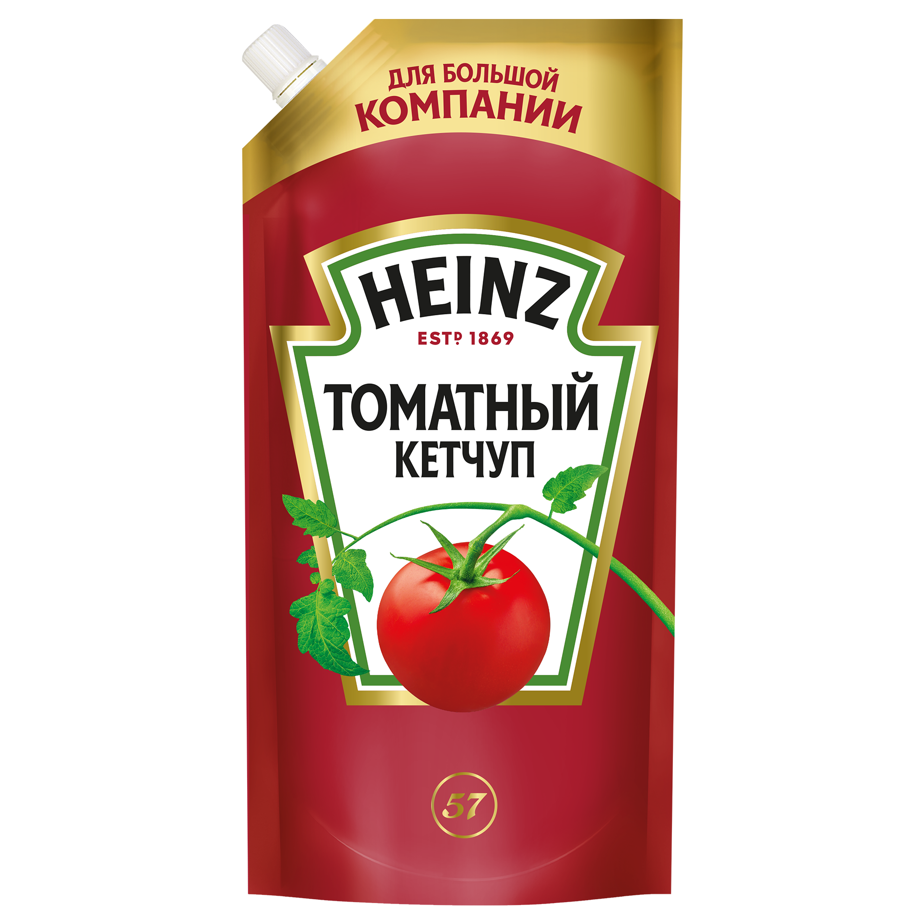 Кетчуп томатный Heinz классический, дой-пак, 550г
