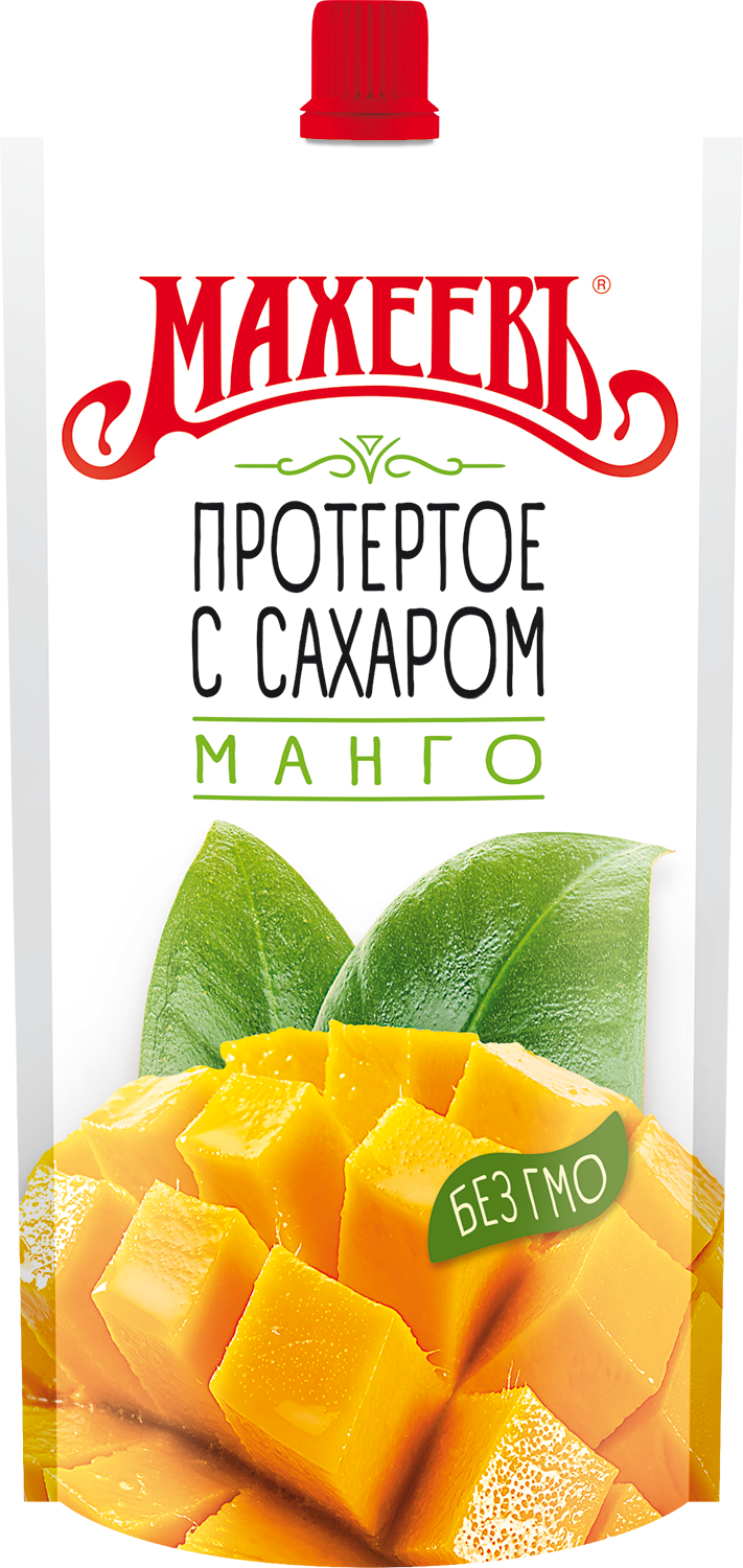 Джем "Махеевъ", Манго протертое с сахаром, 300 гр дойпак