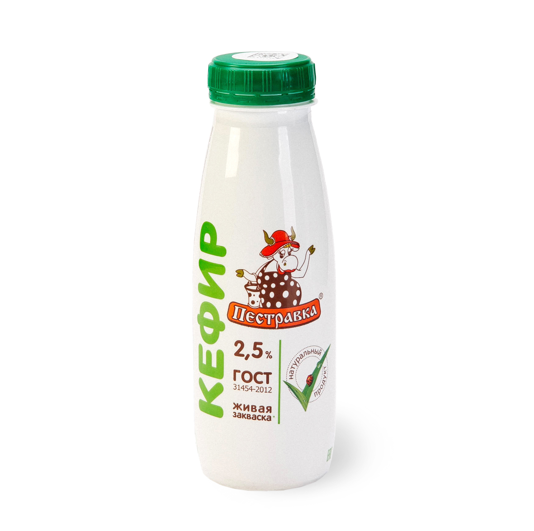 01. Кефир Пестравка 2,5% ПЭТ 270г