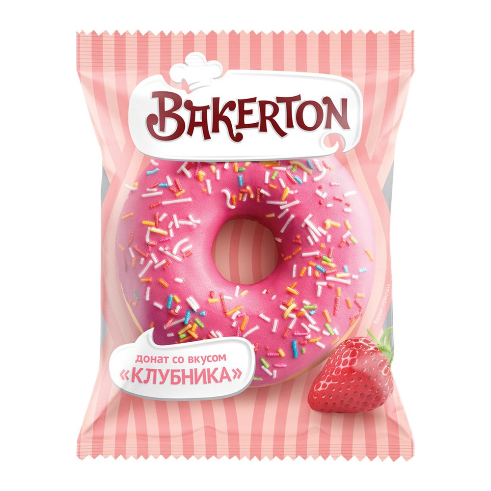 ДОНАТ глазированный Клубника со вкусом клубники (в ИНД УП) 58г*32