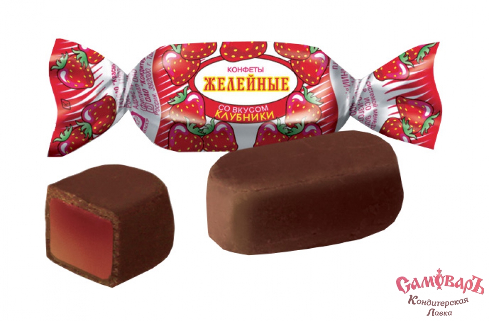Конфеты ТАКФ желейные со вкусом малины 1кг*6шт