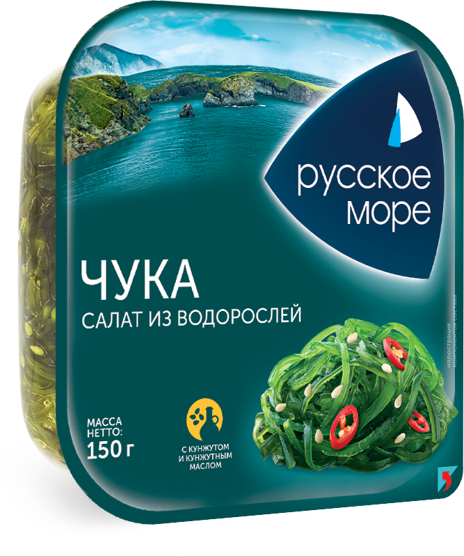Салат из морских водорослей Чука с кунжутом Суши-маркет 150 г