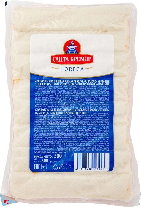 Крабовые палочки Сочный краб Санта-Бремор 500 г