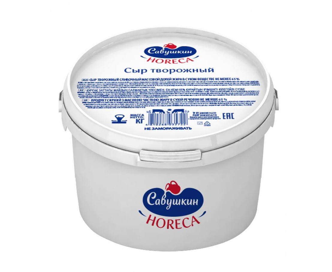Сыр Савушкин Продукт творожный 65% Пласт.ведро 10,5 кг