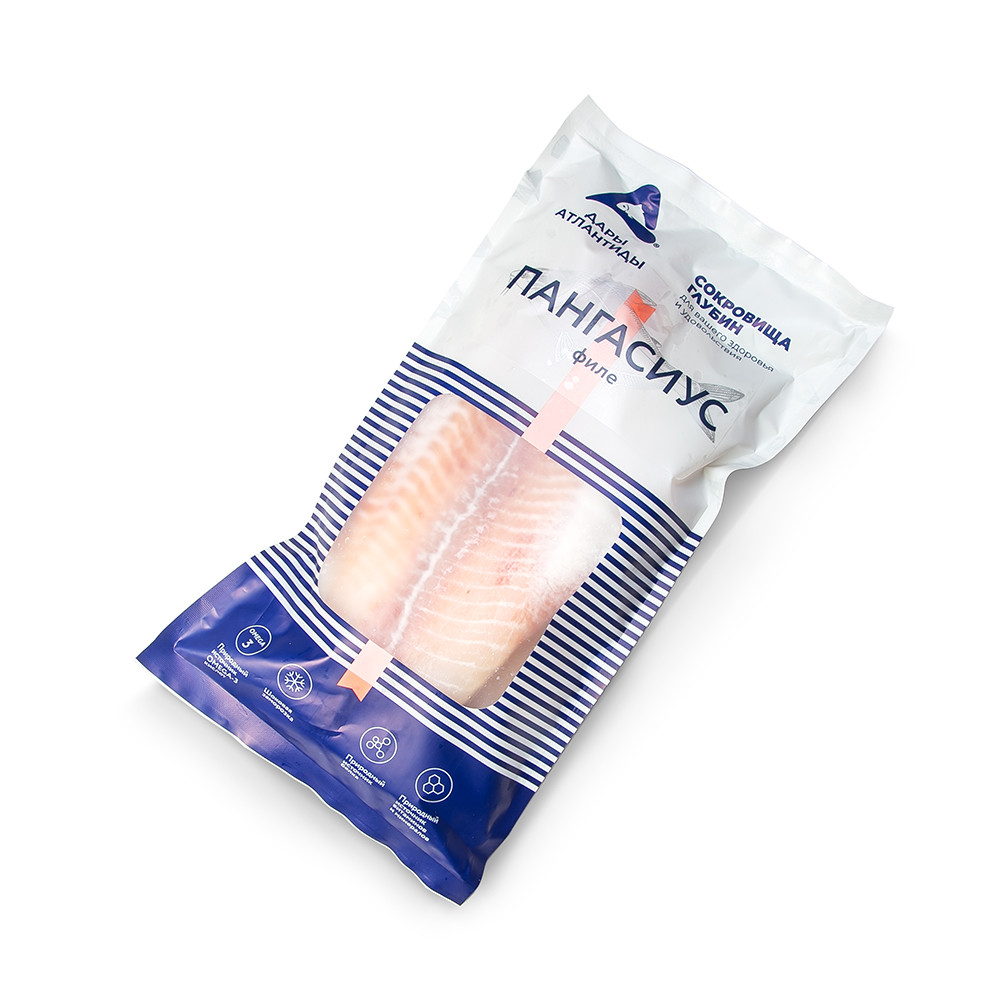 Филе пангасиус б/к Дары Атлантиды 1 кг.