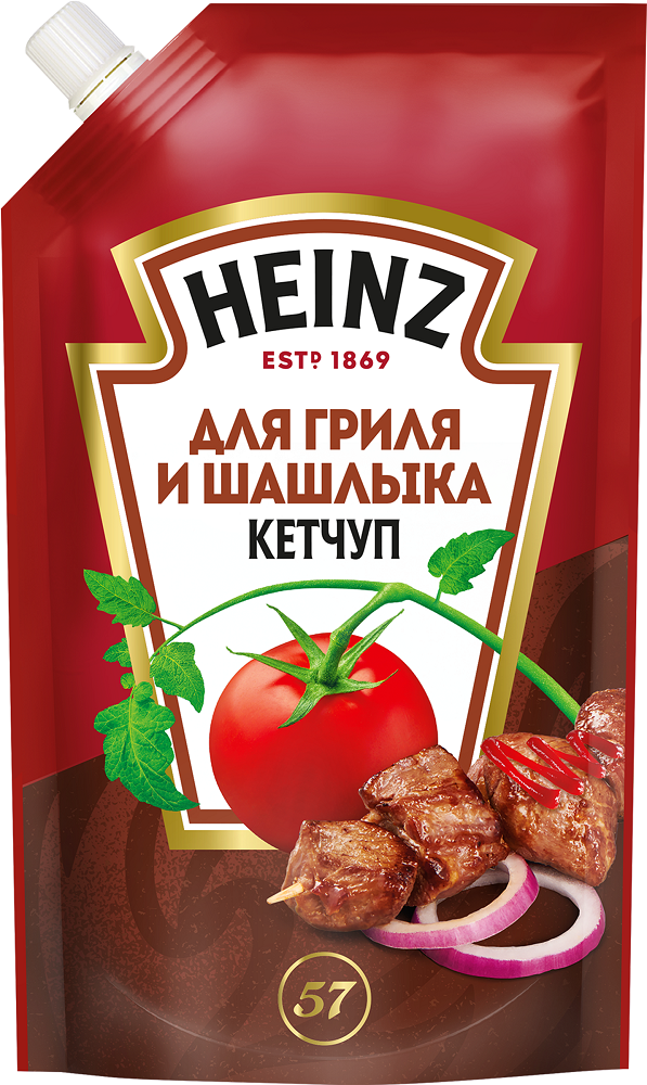 Кетчуп томатный Heinz для гриля и шашлыка, дой-пак, 320г
