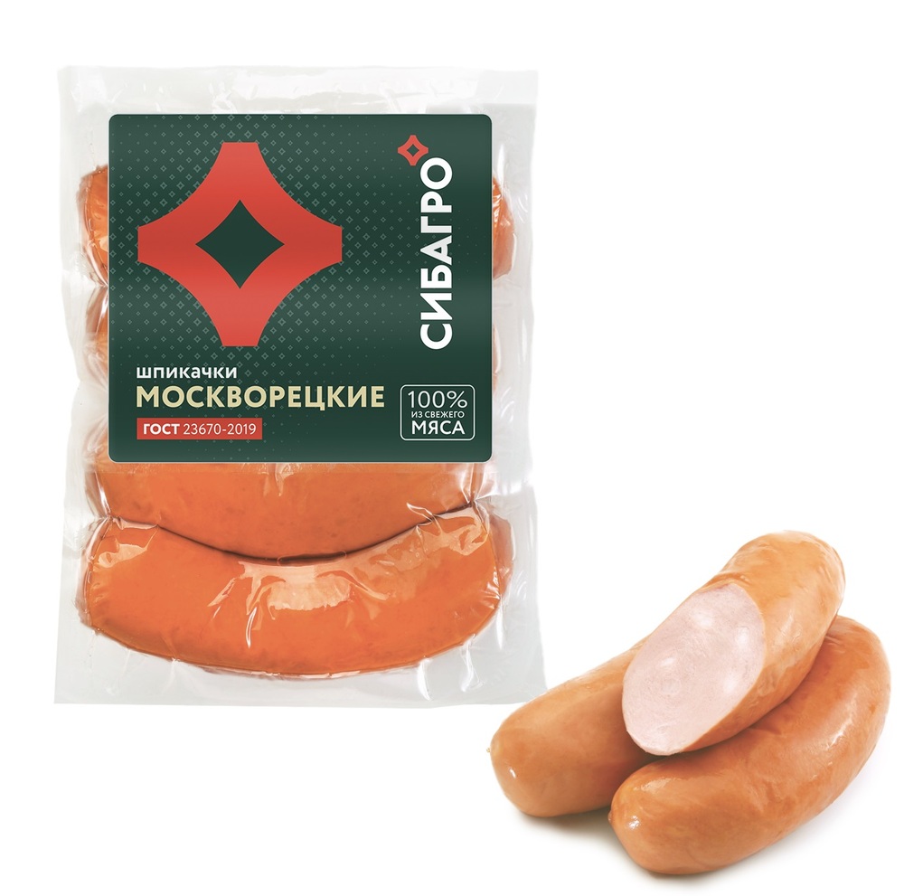 Шпикачки СИБАГРО ГОСТ Москворецкие охл Ч/Р МГС кг